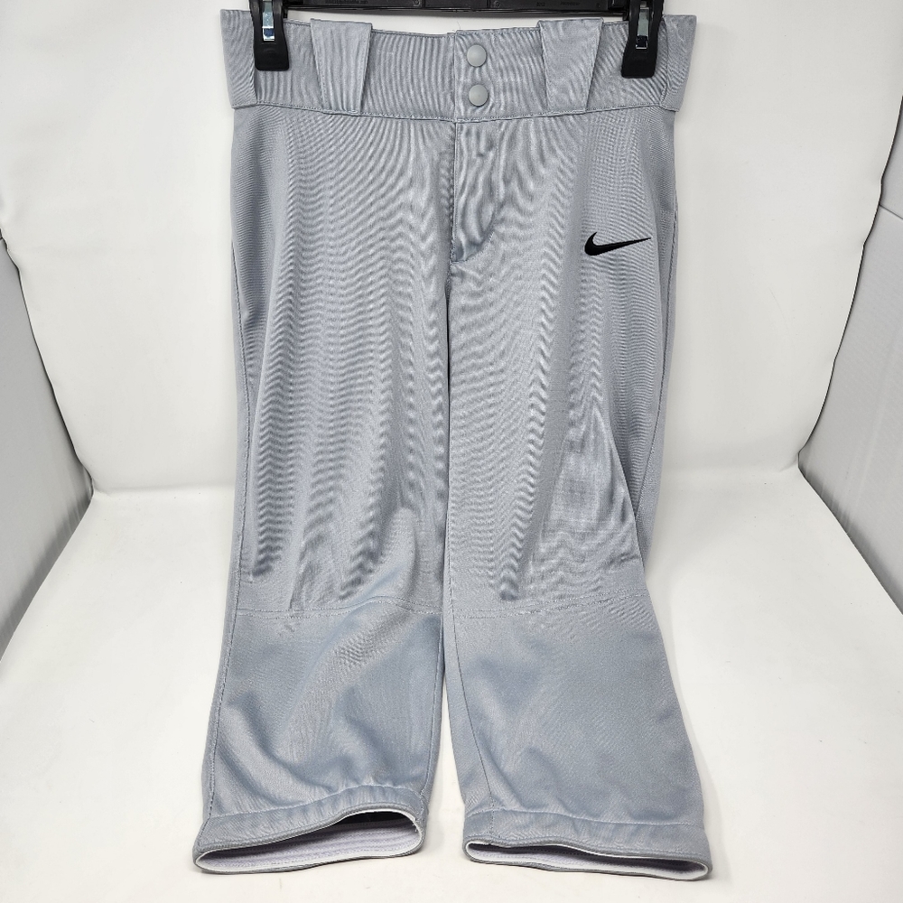 Nike Women's Diamond 3/4 Pants Wolf Grey Black Small NEW NWT